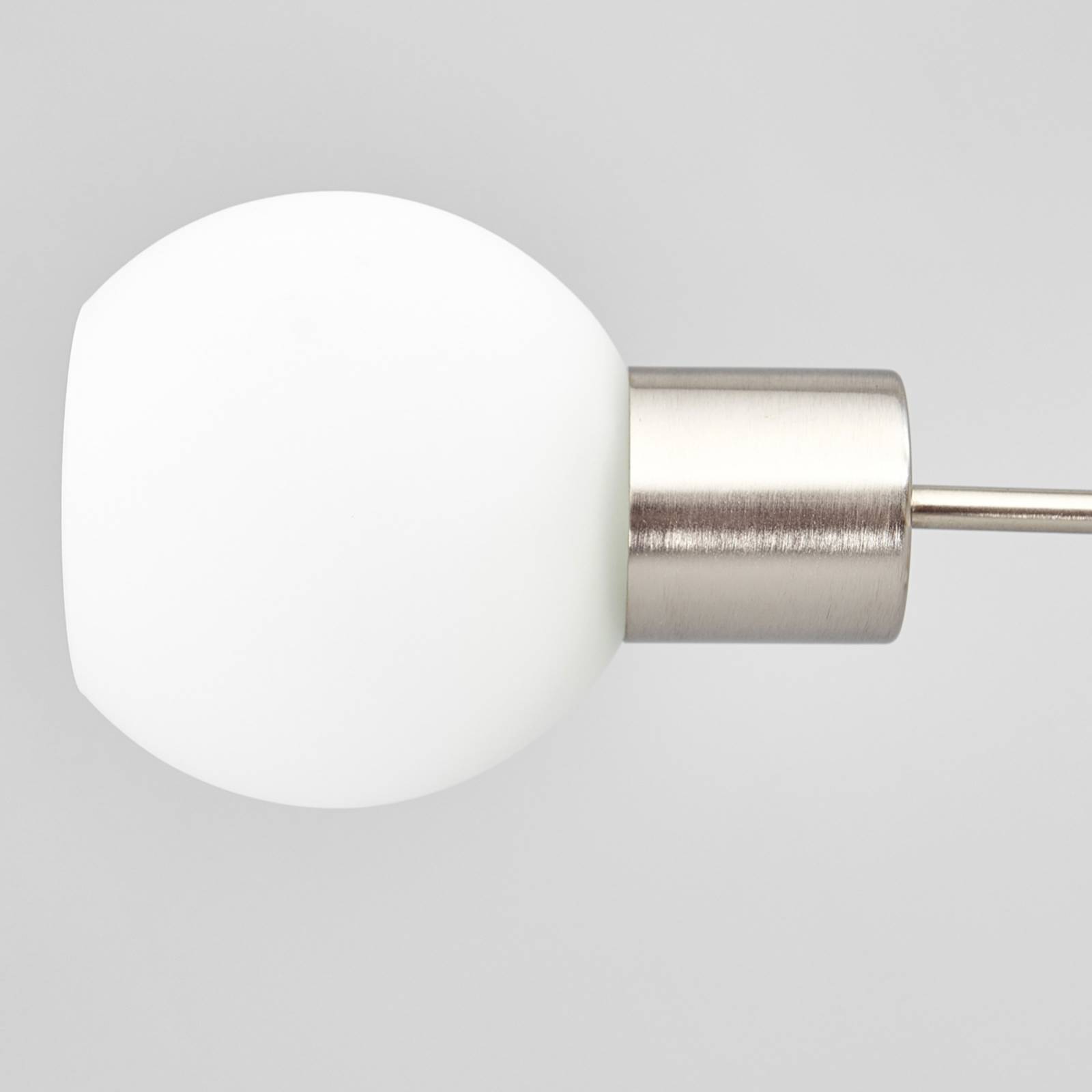 Lampa sufitowa Lindby Elaina, Ø 38 cm, 3-punktowa, nikiel, szkło, E14
