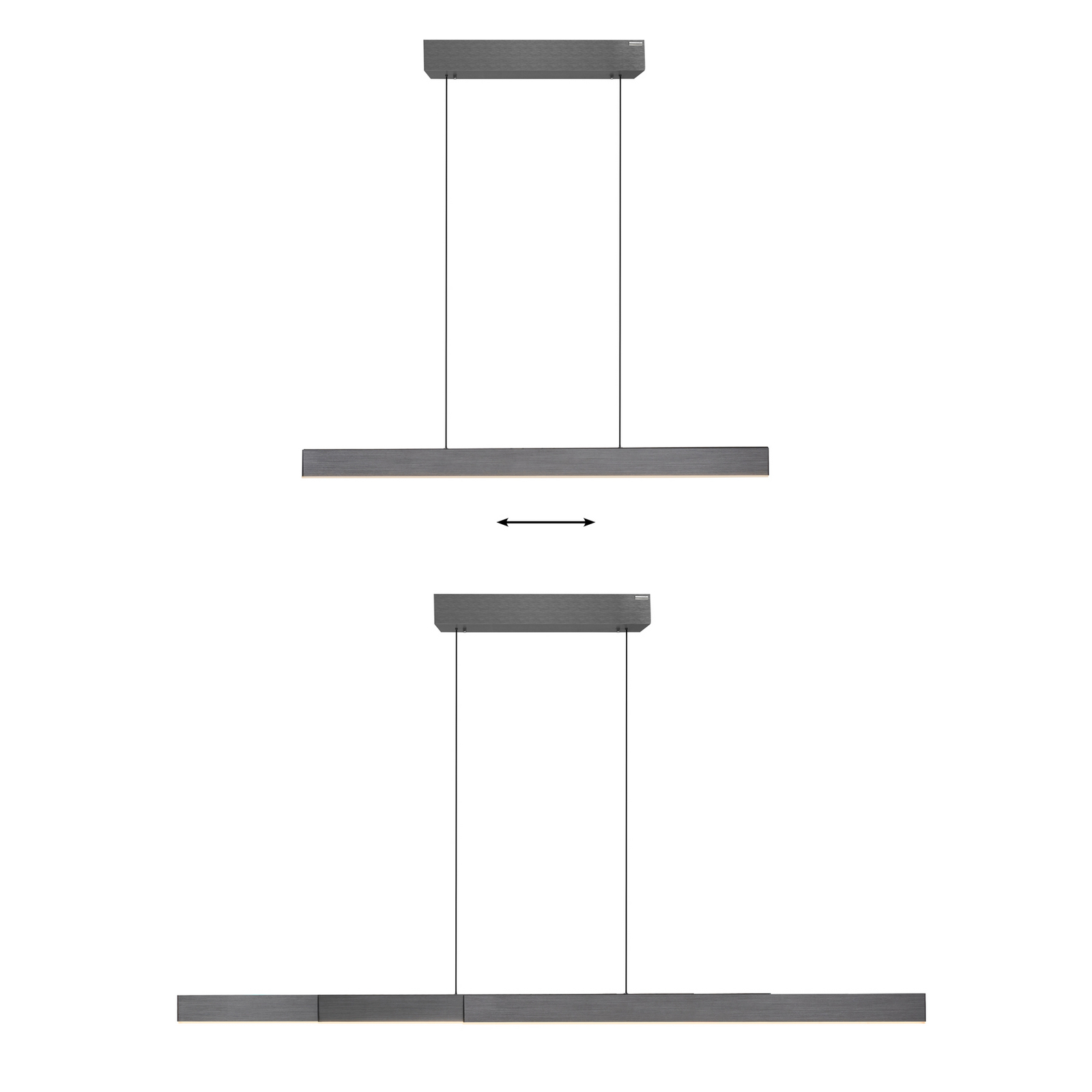 Suspension LED Moto-Rise, platine, aluminium, CCT - PURE