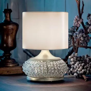Lead crystal table lamp Maderno, gold
