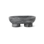 ferm LIVING bowl Alza, black, marble, width 25 cm