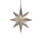PR Home Декоративна звезда Capella, 8-лъчева, сребърна 40 см