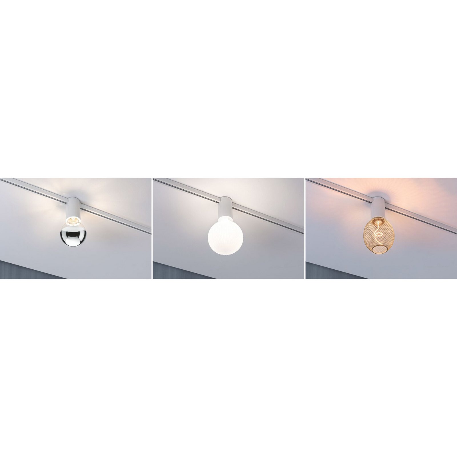 Paulmann URail plafondcontactdoos E27, signaalwit Paulmann URail plafondcontactdoos E27, signaalwit