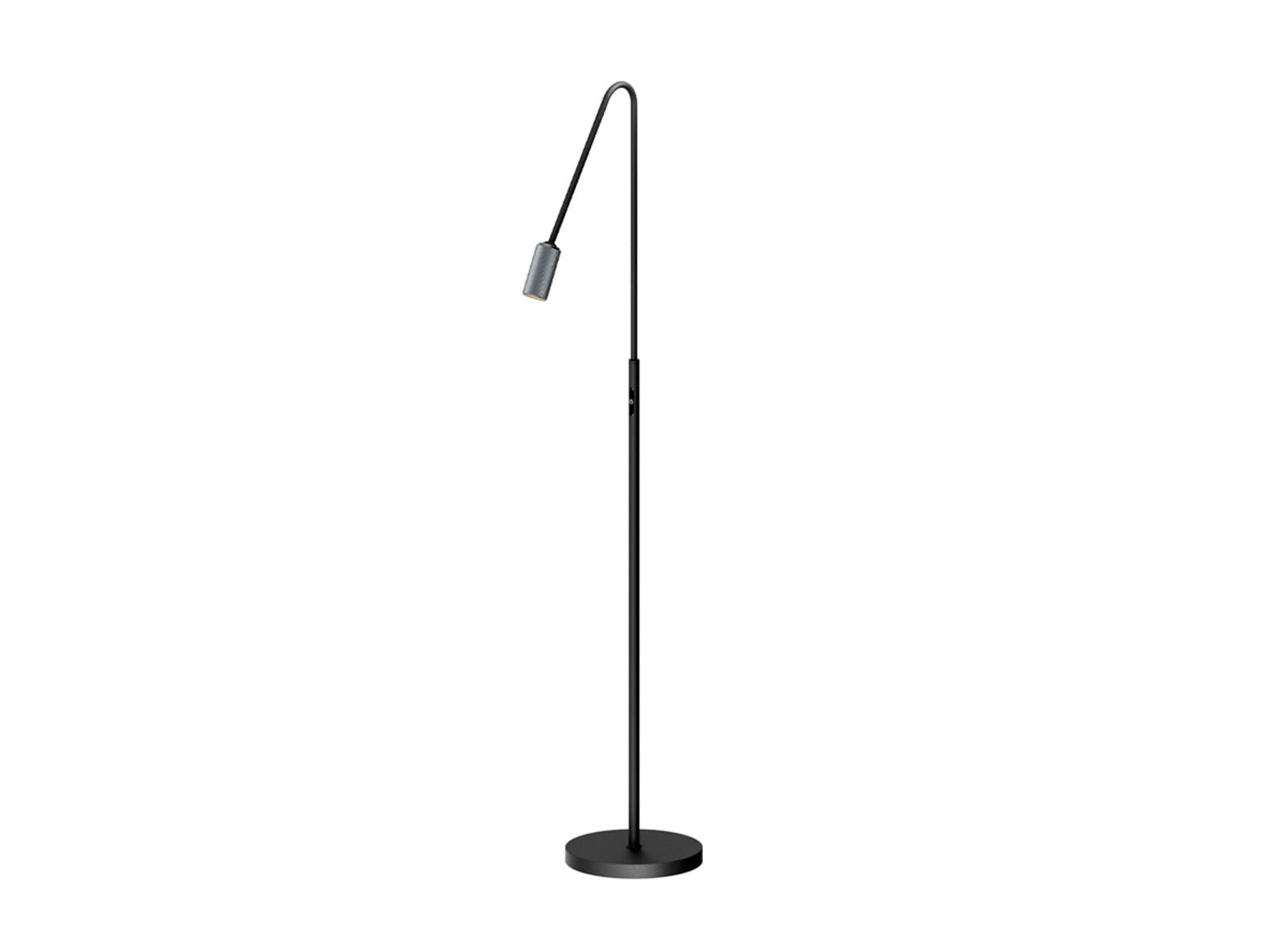 Decor F1 LED Gulvlampe Dim. Sort/Mat Alu ANTIDARK - Stue billede
