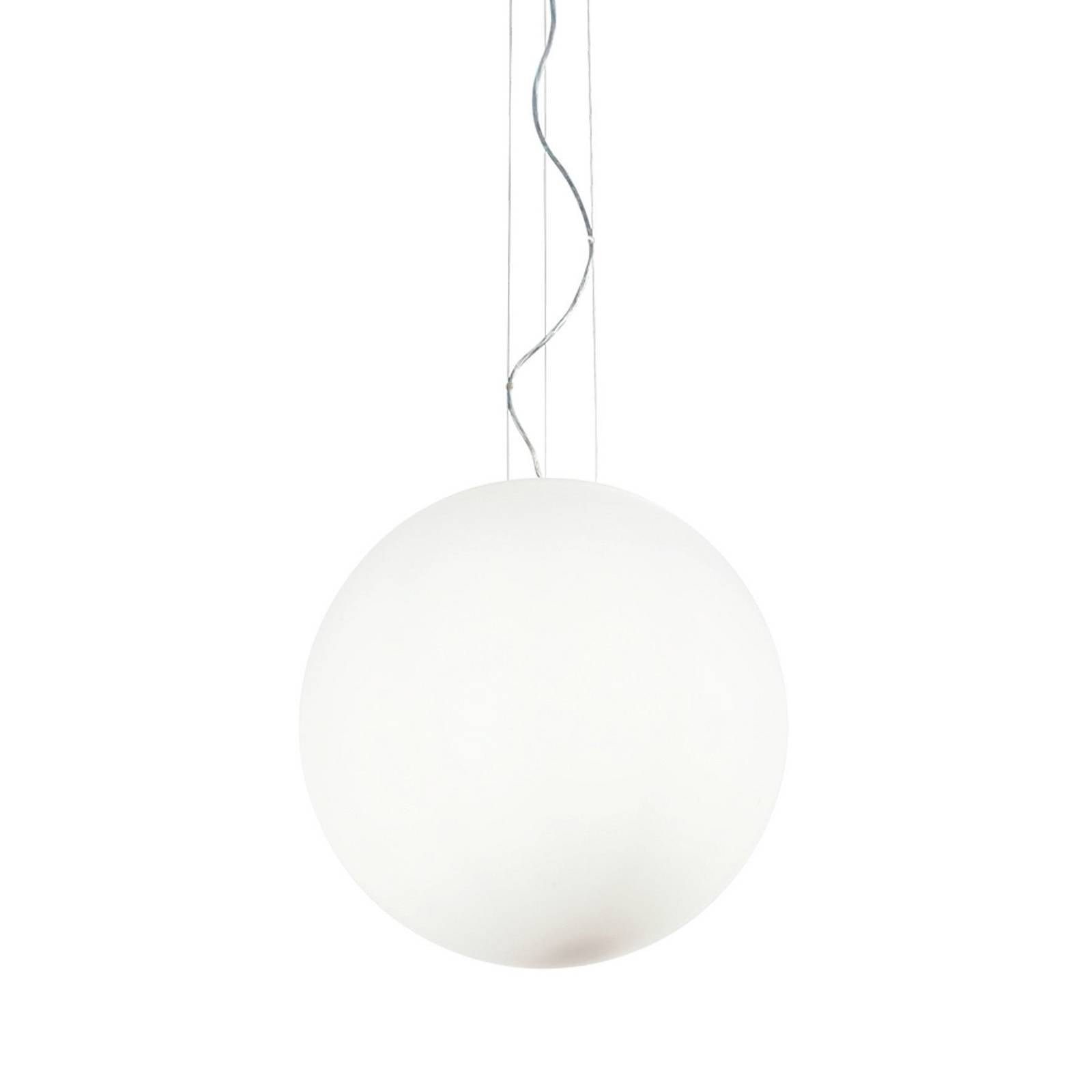 Ideal Lux Pendelleuchte Mapa, Ø 50 cm, Opalglas, Kugel