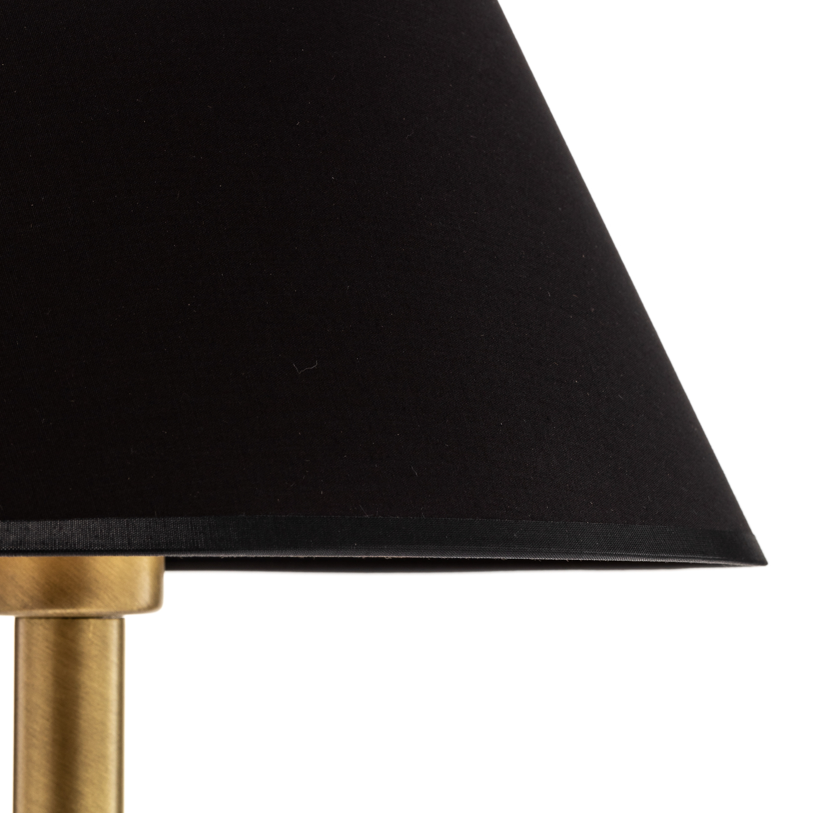 Lampă de masă conică Strilo alamă/negru/aur