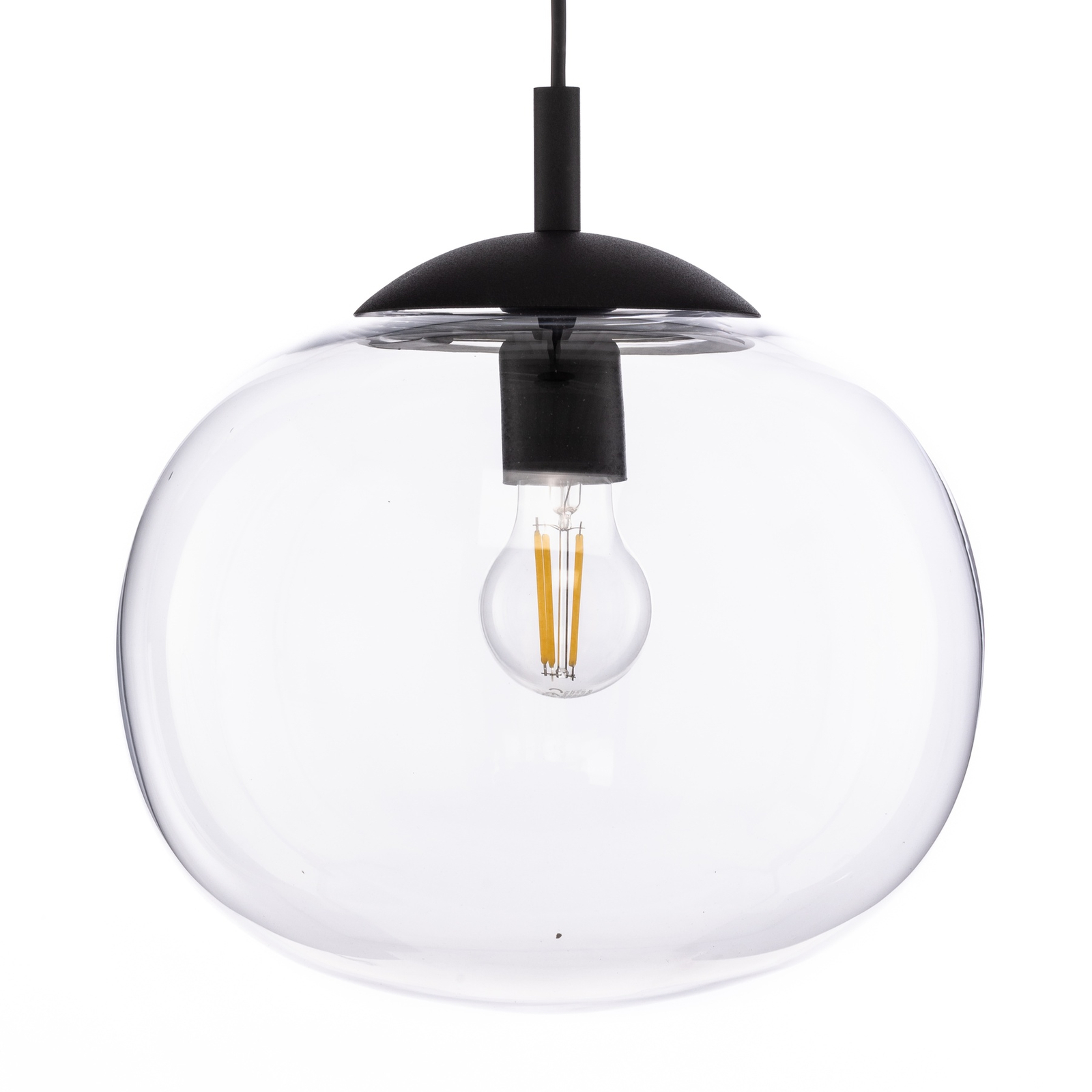 Vibe hanglamp, helder glas, Ø 30 cm