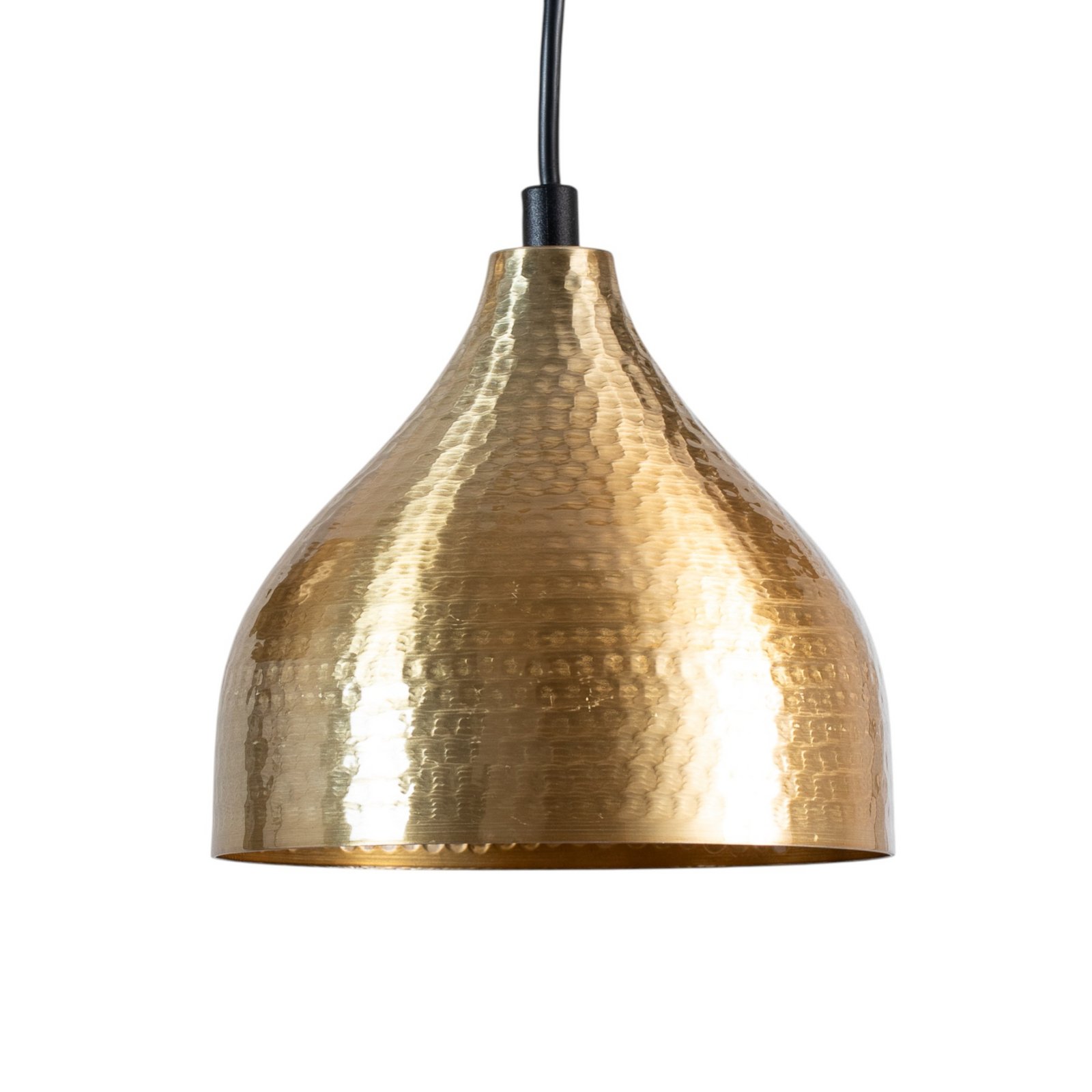 Tattoo 6214 pendant light, gold-coloured metal, 3-bulb, linear