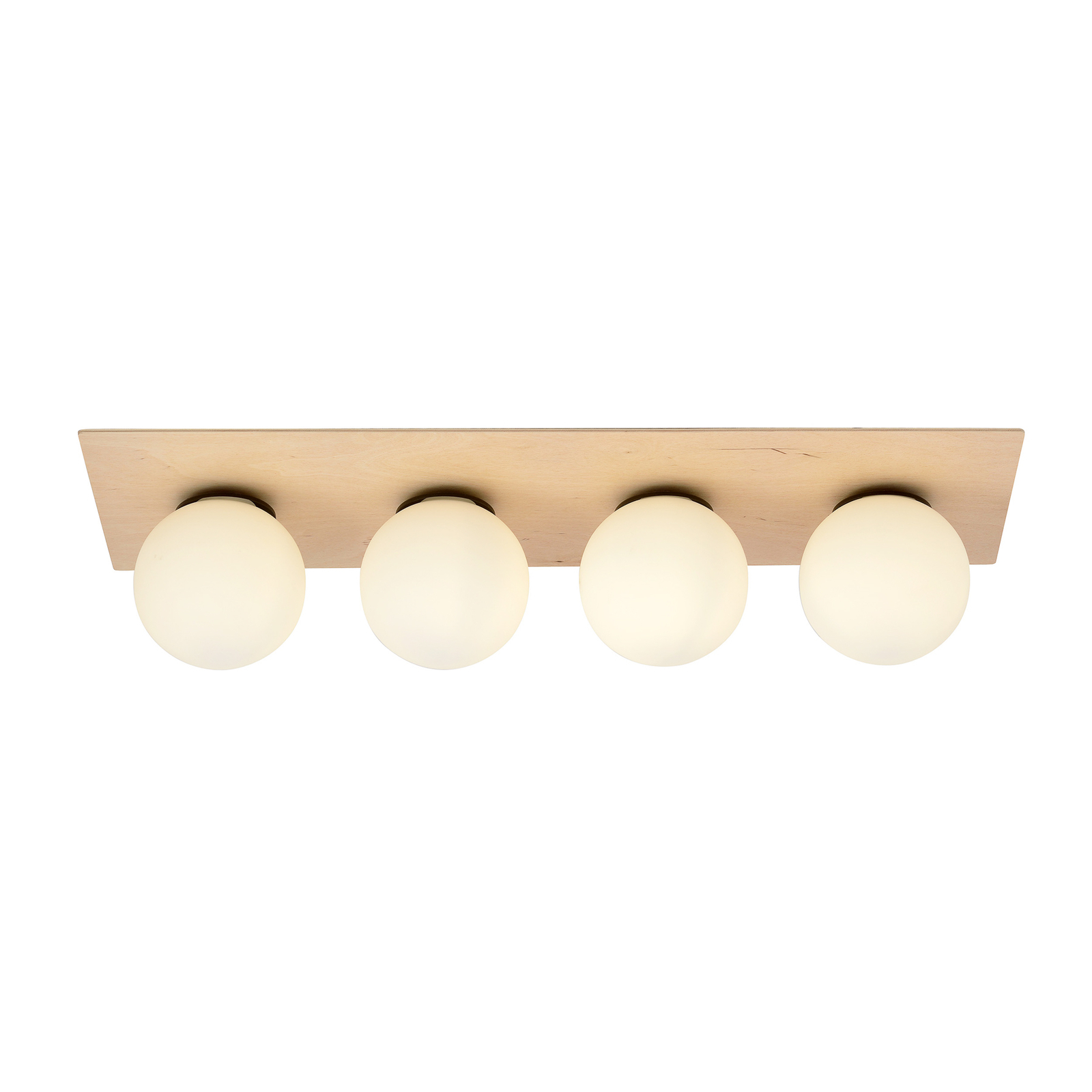 Lampa sufitowa Kenzo, kątowa, brązowa/biała 4-pkt.