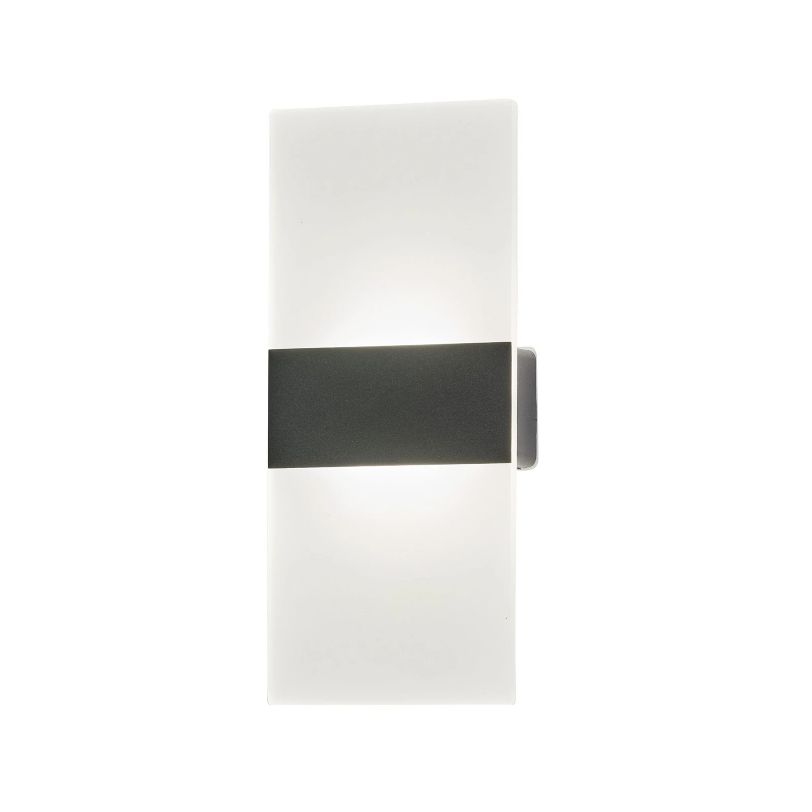 Applique a LED Magnetics, nero, altezza 22,5 cm