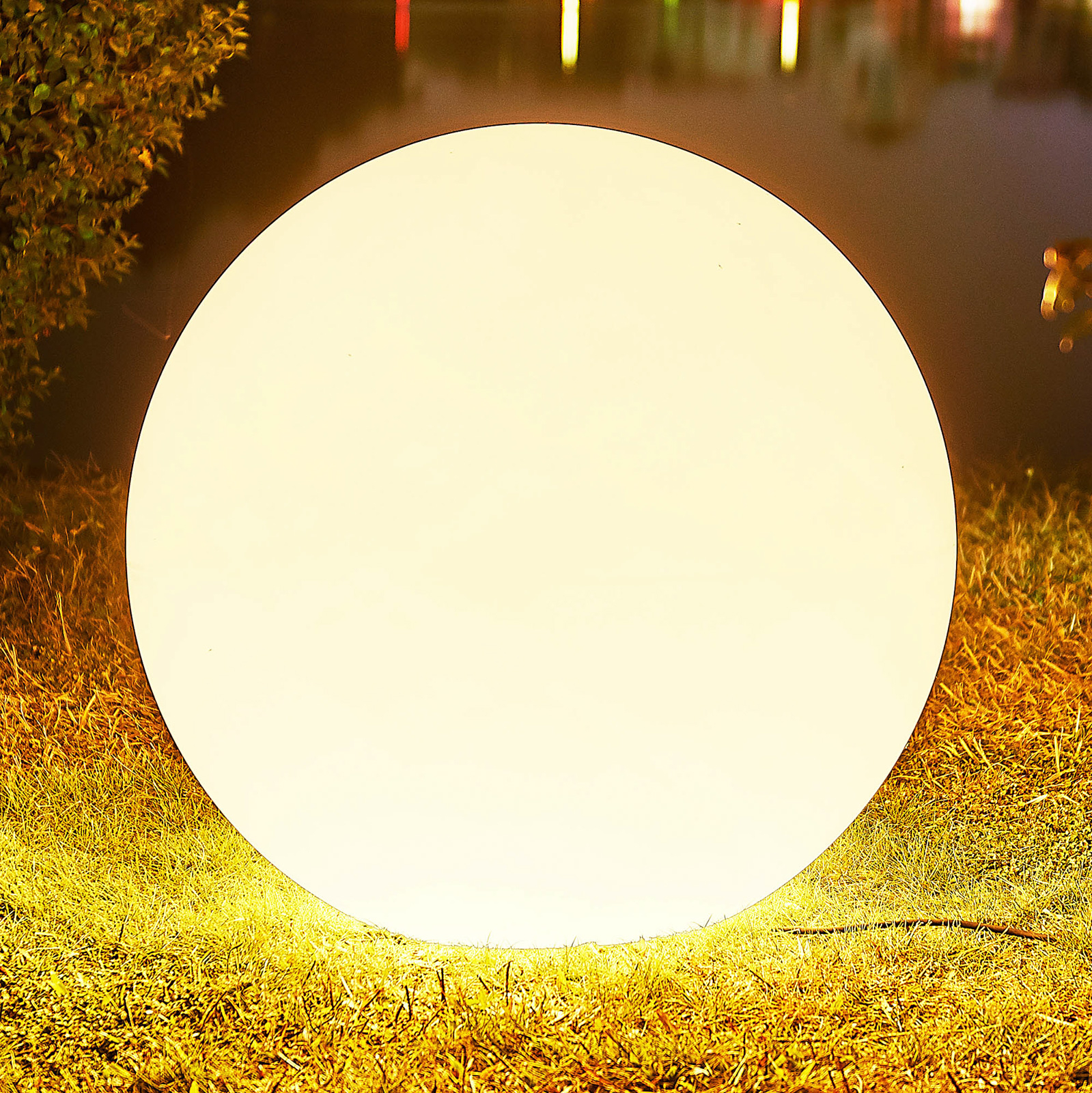 Arcchio Orlana lyskugle, Ip65, hvid, 77 cm - terrasselampe - moderne udendørslampe hvid - polyætylen, ABS
