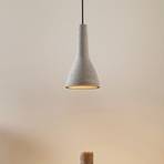 Cona hanging light, concrete, Ø 17 cm
