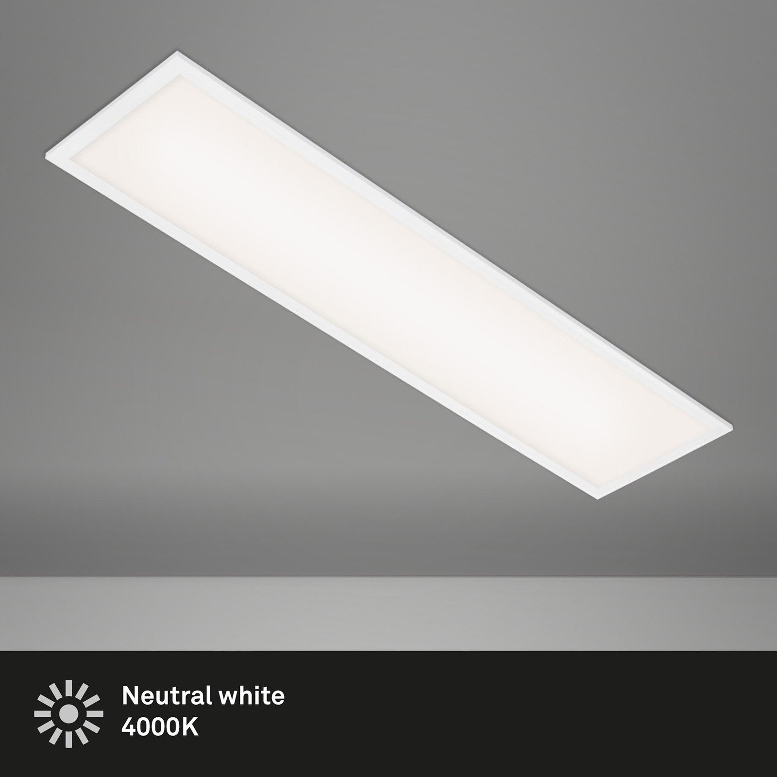 Panel LED Simple, blanco, ultraplano, 100x25cm
