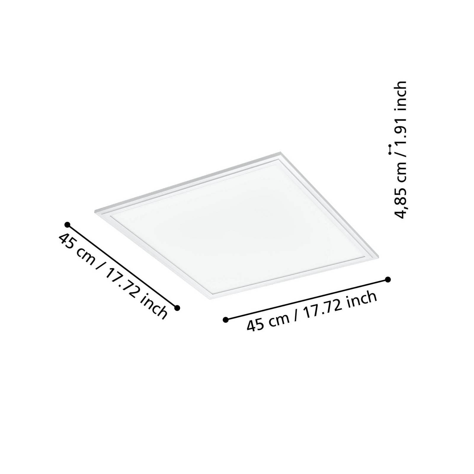  Eglo Connect Eglo Connect Cct Ceiling Lamp 45x45cm White 