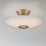 Paul Neuhaus LED-Deckenleuchte Elipsa, weiß/bronze, Ø 35 cm