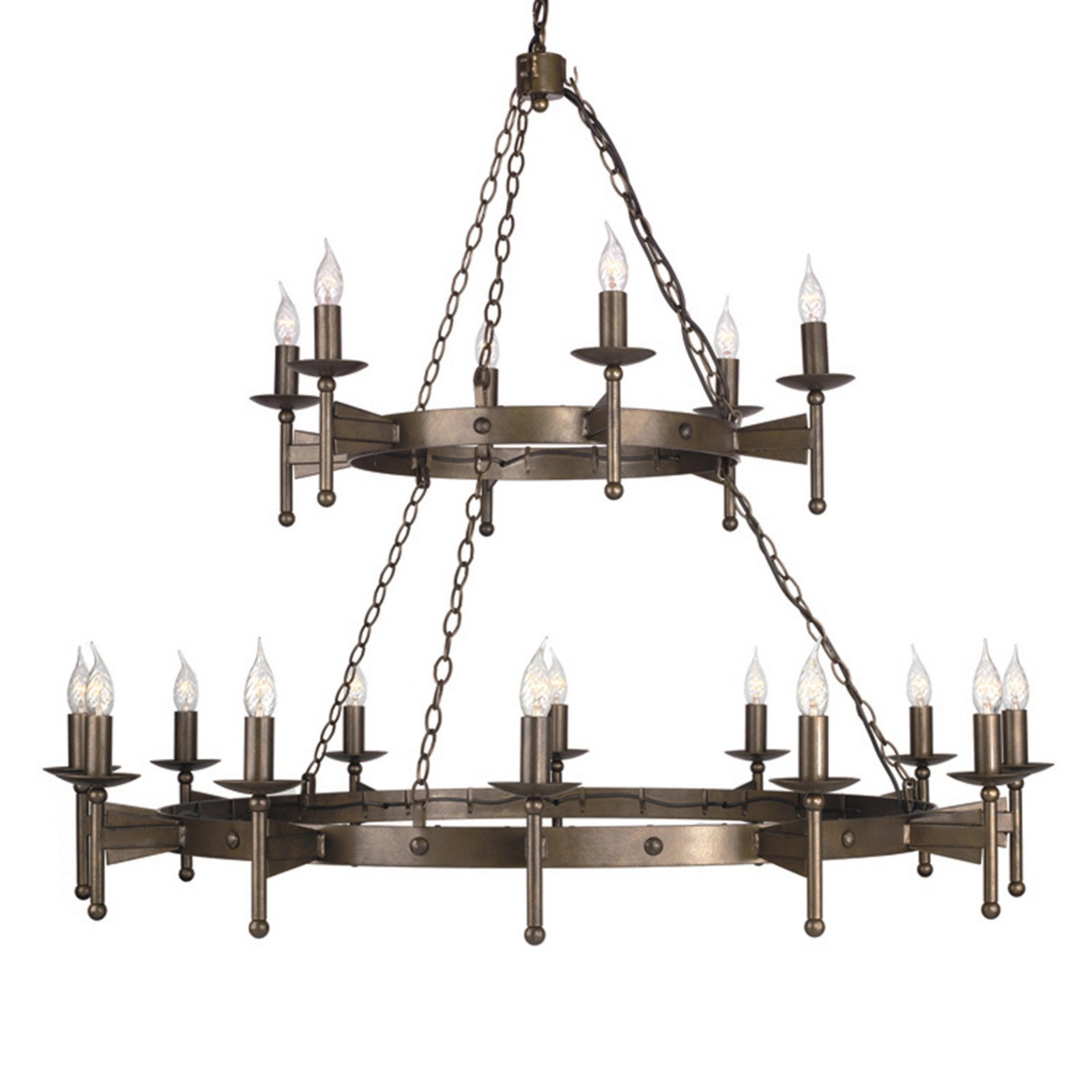 Candelabru medieval CROMWELL 18 becuri