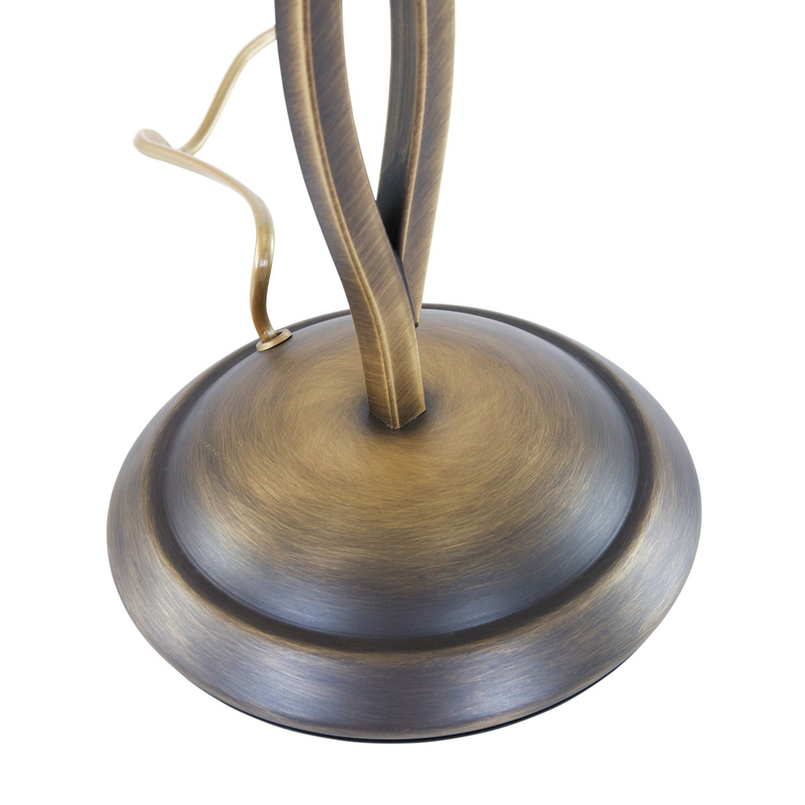 Lámpara de mesa Capri altura 45 cm crema/bronce