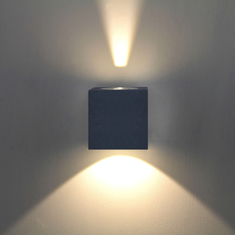 Jarno LED-ulkoseinävalaisin, grafiitti