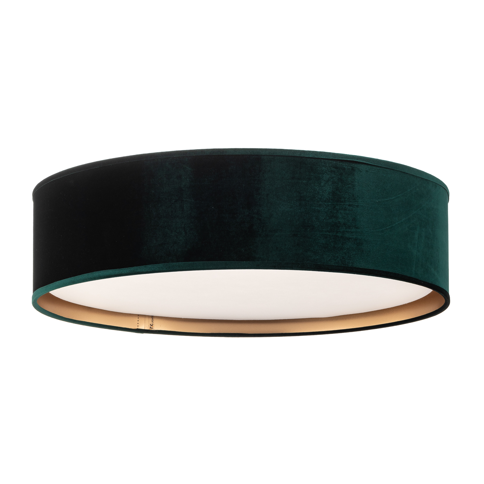Tercino ceiling light, green lampshade