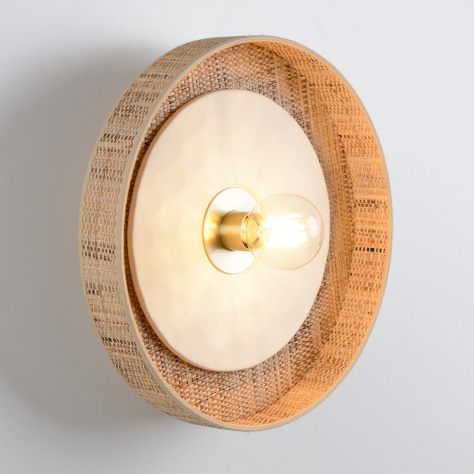 Portinatx Wandleuchte weiß, Ø40cm - MARKET SET Portinatx Wandleuchte weiß, Ø40cm - MARKET SET