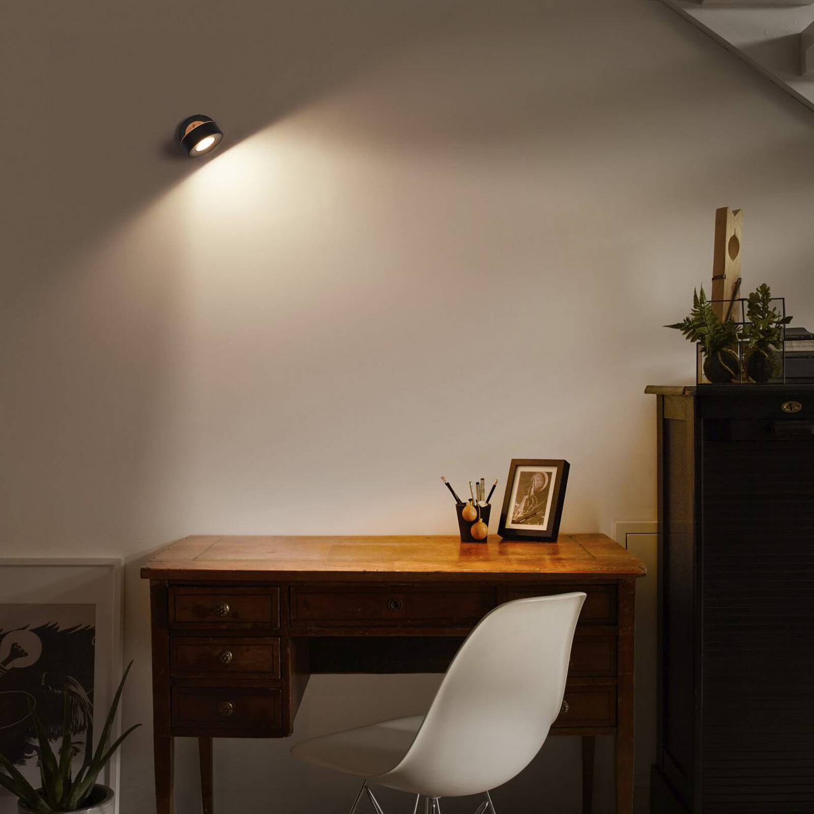 Reflektor sufitowy LED OSRAM PLUTO, czarny, 1 spot, 3000 K