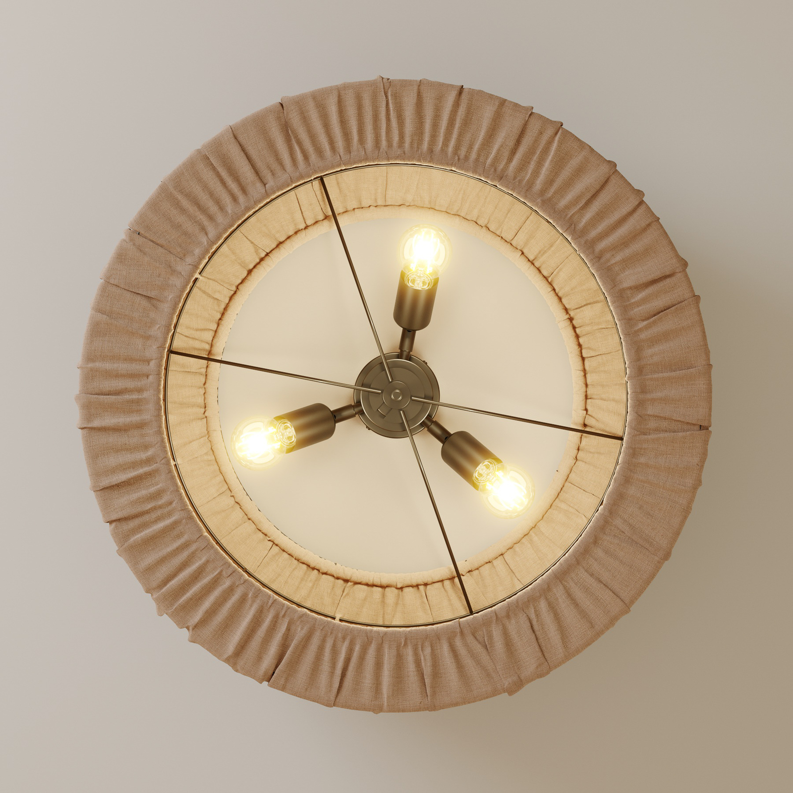 Envolight Waltz lampa sufitowa Ø 55 cm cappuccino