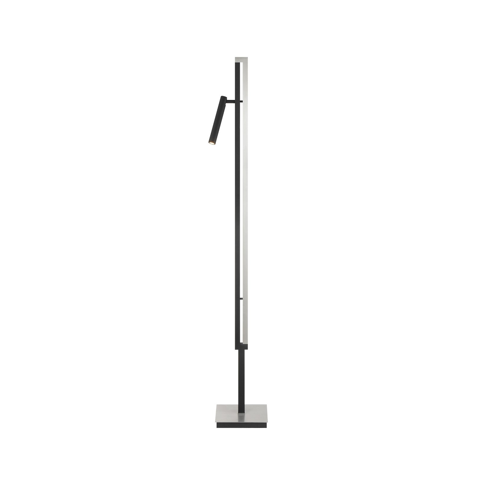 LED стояща лампа Pulse, черна, височина 150 cm, метал, лампа за четене
