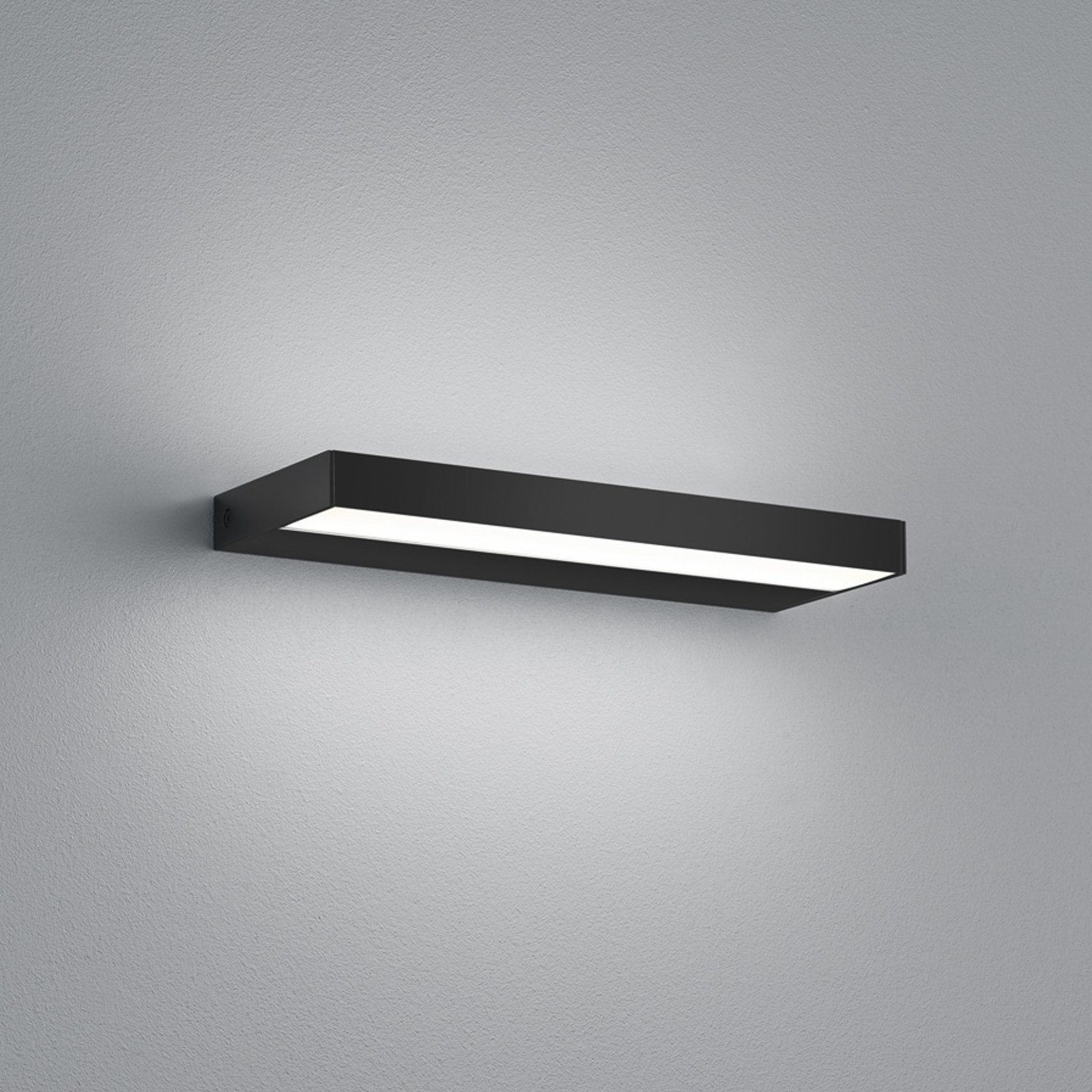 Helestra Slate LED-vägglampa, matt svart 30 cm