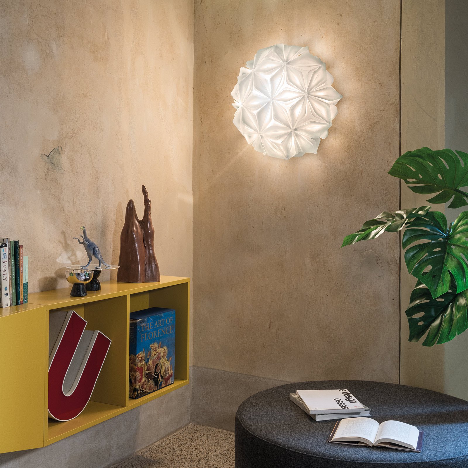 La Vie Candeeiro de Tecto/Candeeiro de Parede Ø50 White - Slamp