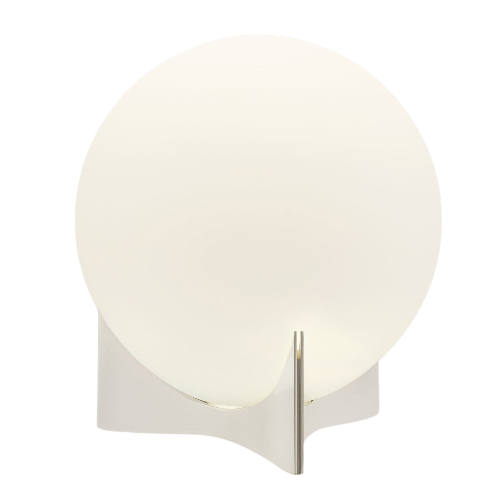 Szklana lampa stołowa Terzani Oscar, biała