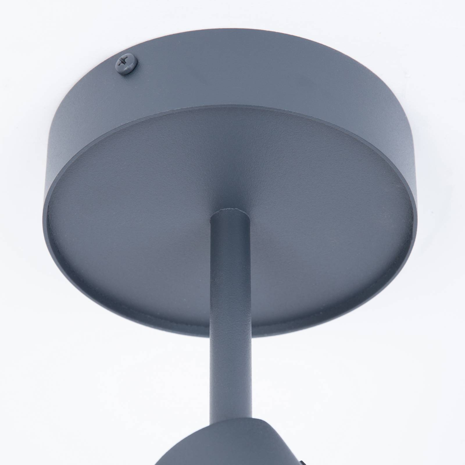 Deckenspot Leda 1, anthrazit, 1-flammig, Stahl, Höhe 34 cm günstig online kaufen