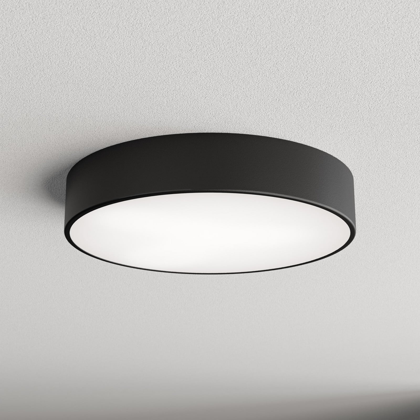 TEMAR LIGHTING Plachetă Cleo 400 IP54 Ø 40 cm negru - Camera de zi / sufragerie - Modern - Metal