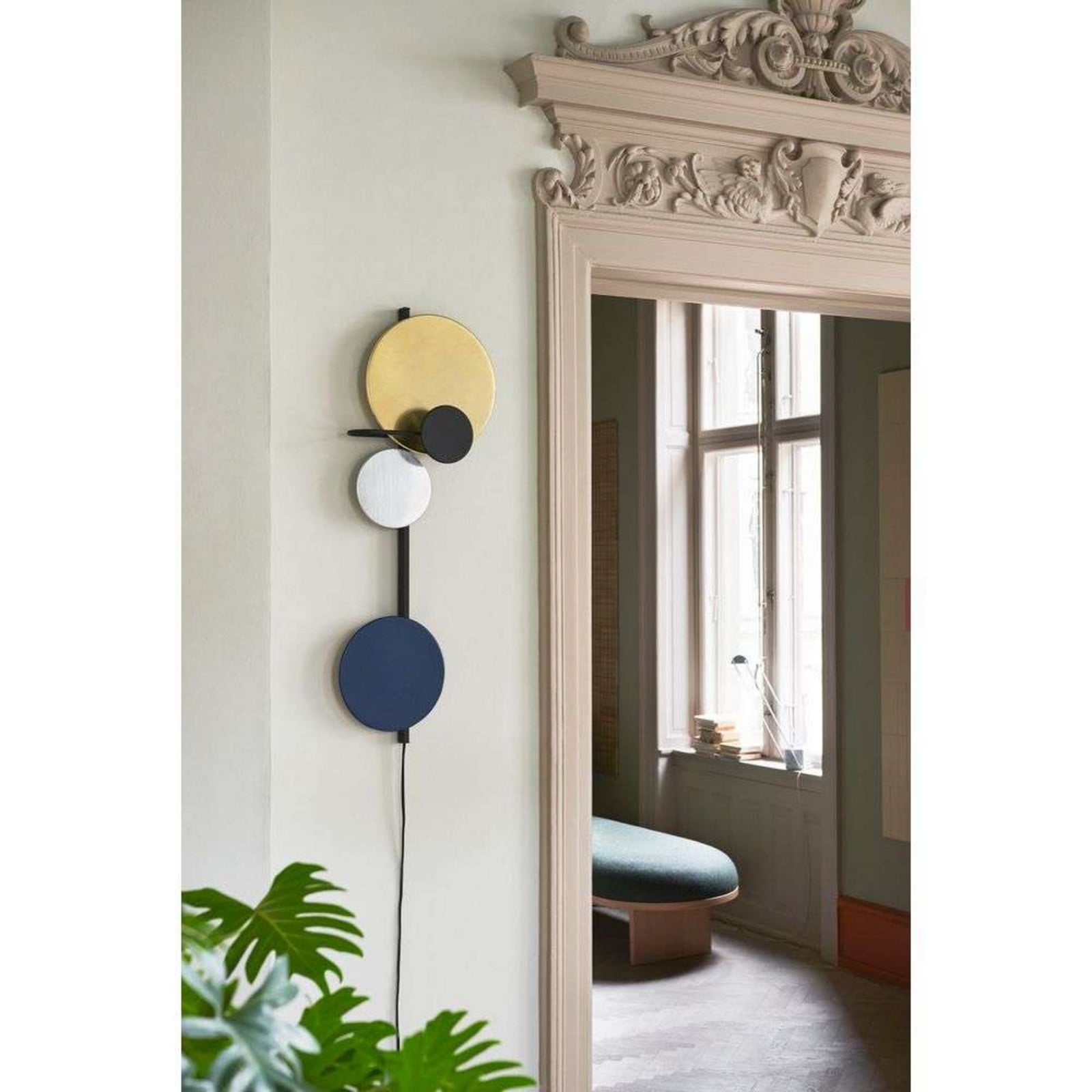 Planet Wandleuchte Navy Blue PLEASE WAIT to be SEATED - Wohnzimmer - Metall