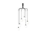 Apiales Cluster 6 Chandelier Satin Black/Opal - Nuura