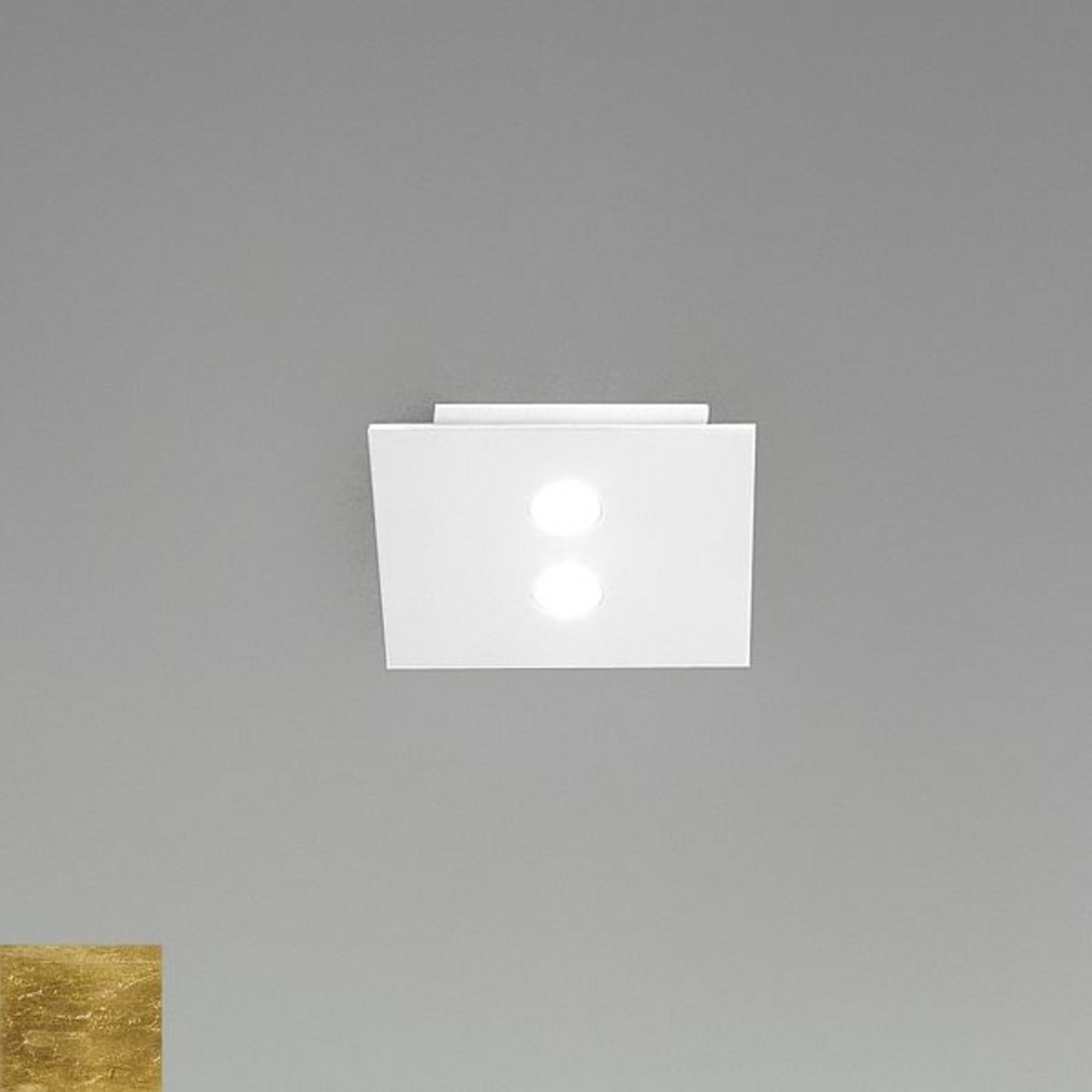 ICONE Slim - kleine LED-Deckenleuchte 2-flammig