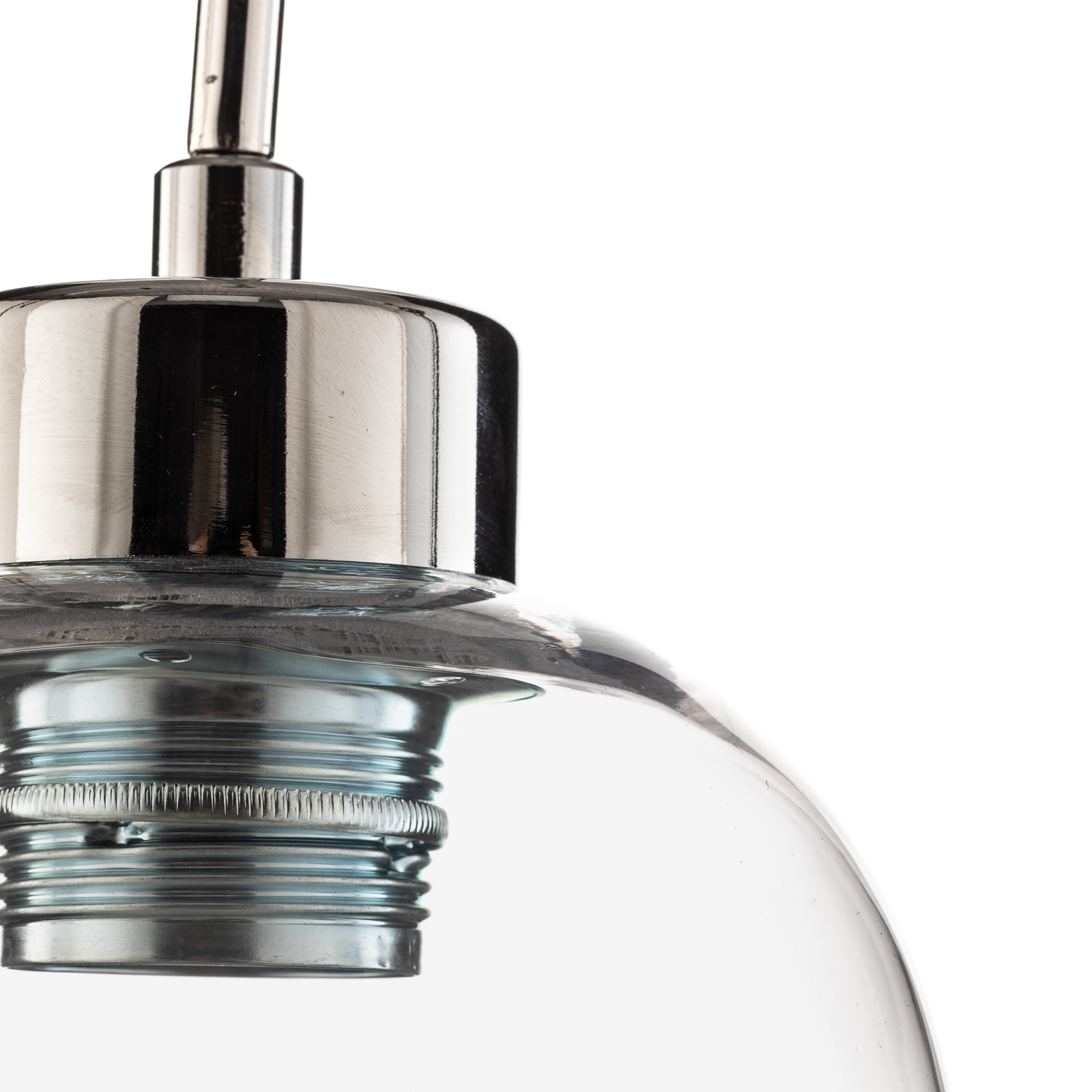 Lámpara colgante Fill, transparente/cromo, 1 luz