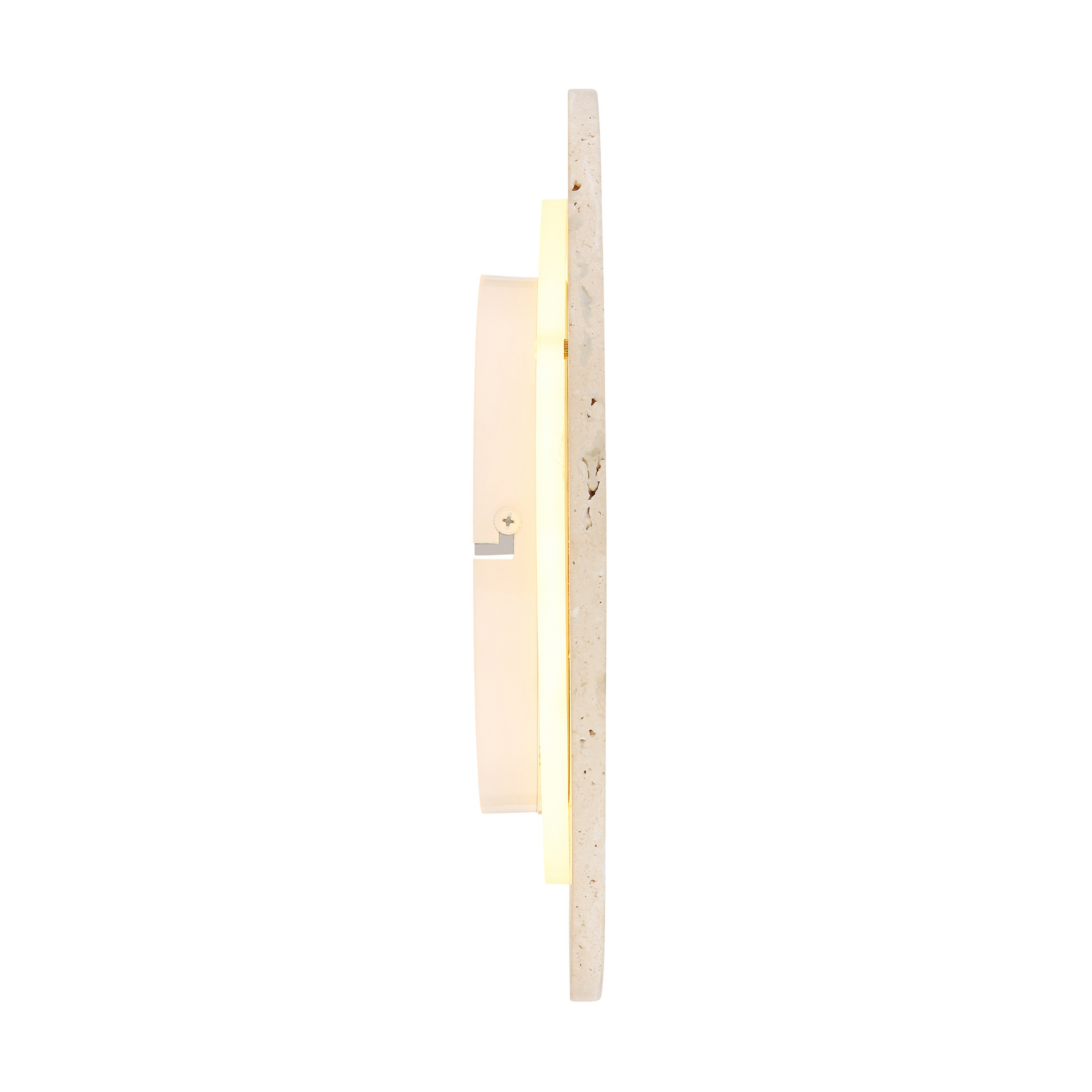 Jillian-LED-seinävalaisin, mattavalkoinen, Ø 30 cm, kivi
