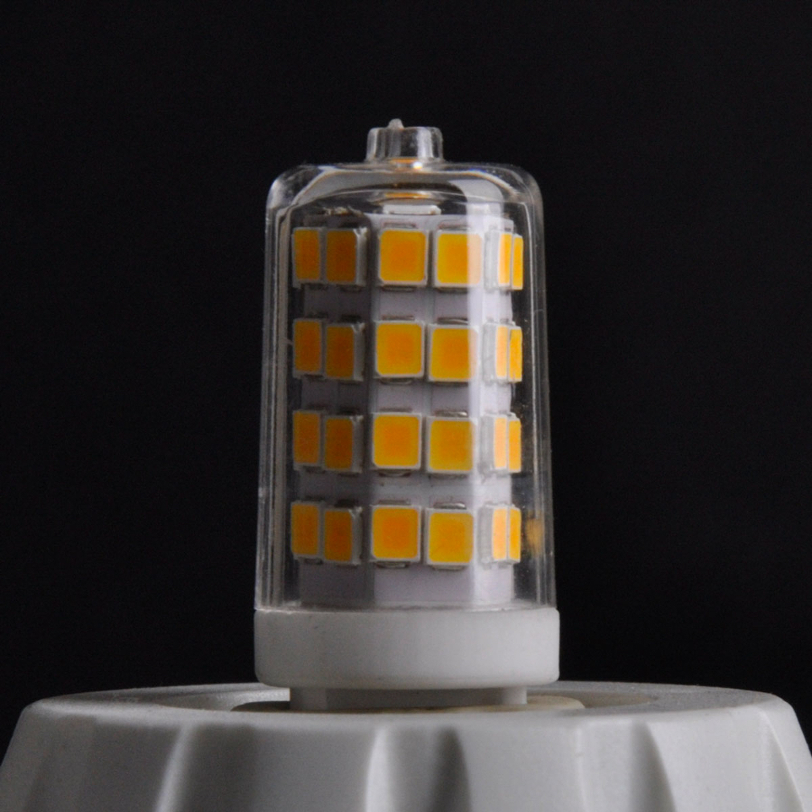 Lindby bi-pin LED bulb, set of 3, G9, 3 W, clear, 3,000 K