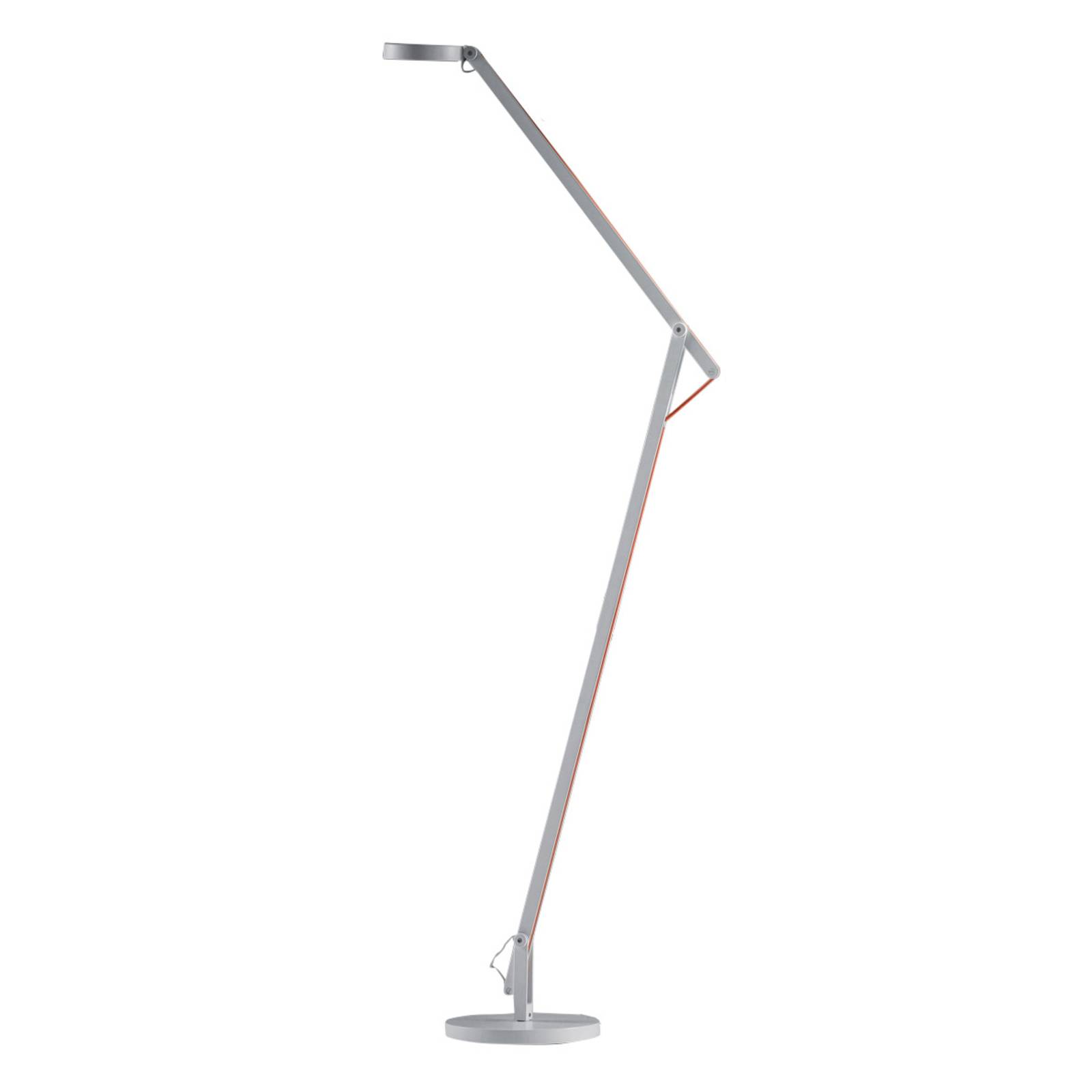 Rotaliana String F1 LED floor lamp white, orange, for Living / Dining Room, aluminium, polycarbonate, fabric, 9 W, H: 87 cm