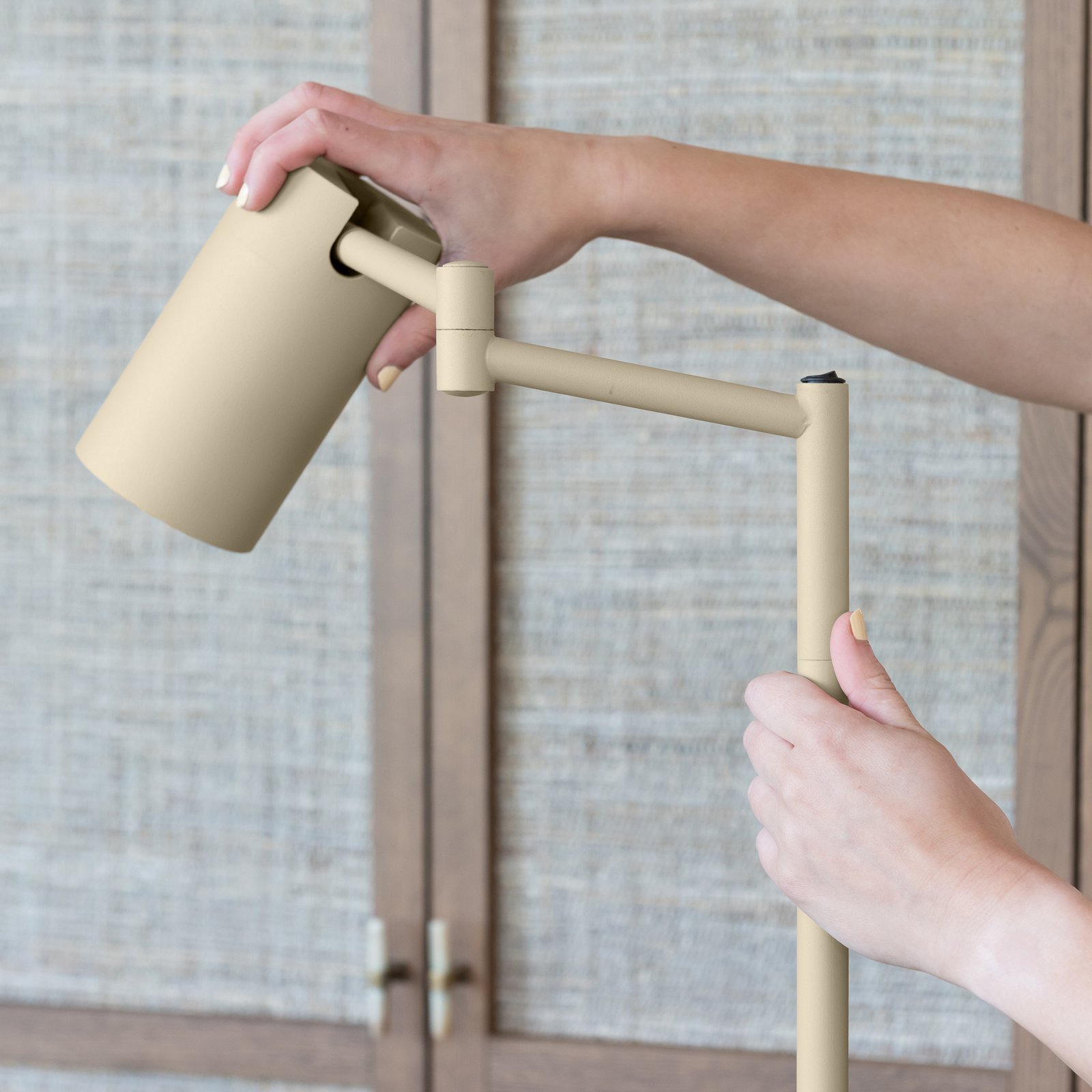 IT'S ABOUT ROMI Stehlampe Bilbao, beige, Höhe 154 cm