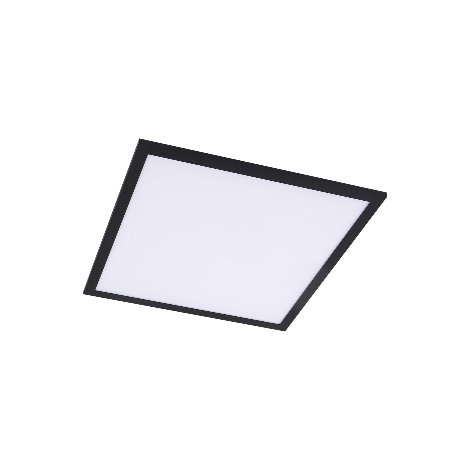 Lindby LED panel Enhife, negru, 39,5x39,5 cm