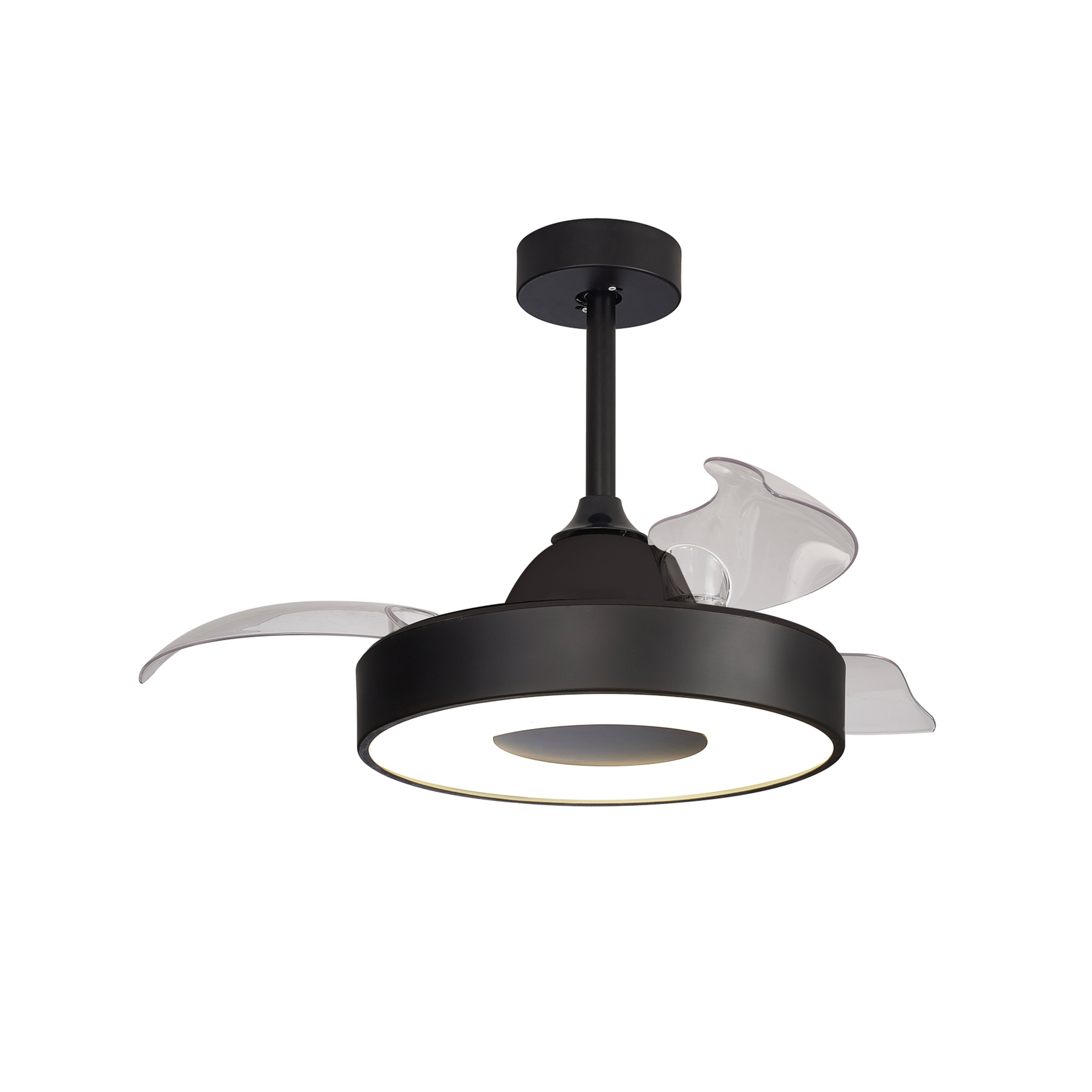 Coin Mini LED-Deckenventilator schwarz DC leise CCT - Mantra