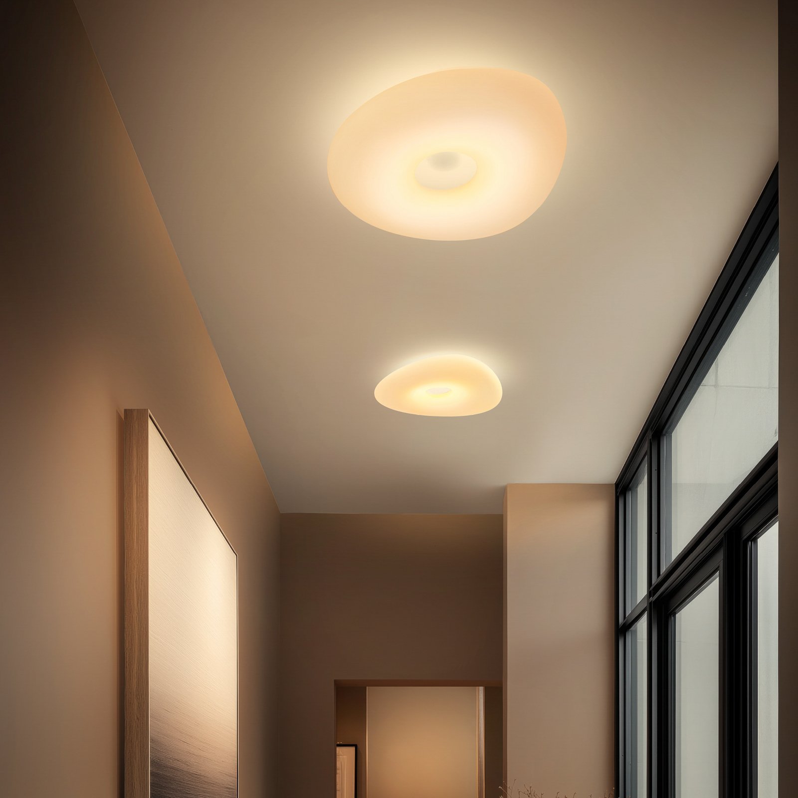 Stilnovo Mr. Magoo LED-loftslampe, fase, Ø52cm