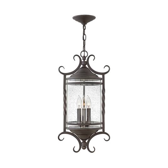 Casa outdoor hanging light in a lantern shape Lights.ie