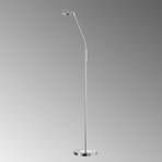 LED-Stehleuchte Lunia, einflammig, nickel matt