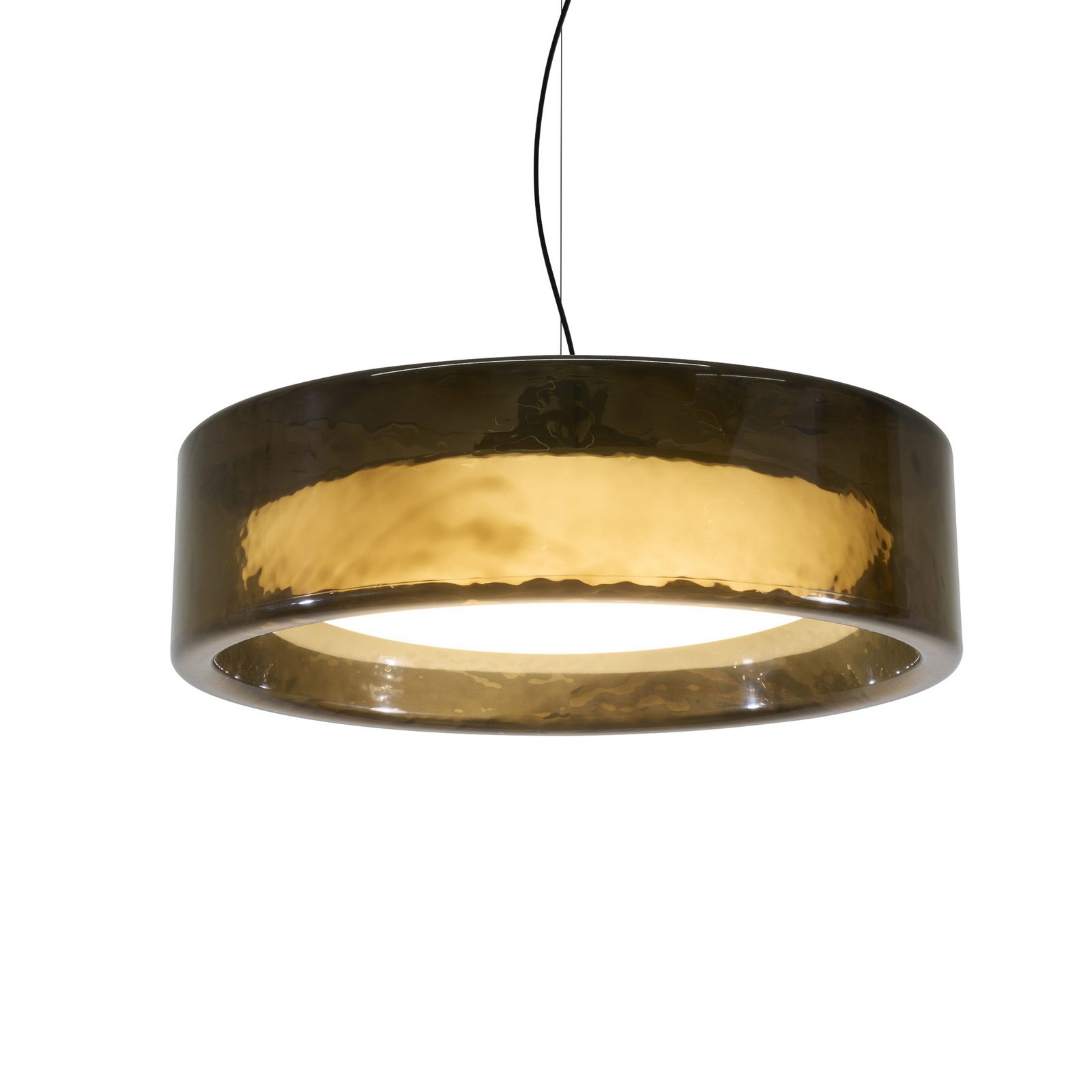 MARSET LED-Hängelampe Ringo, Ø 90 cm, rauchgrau dunkel