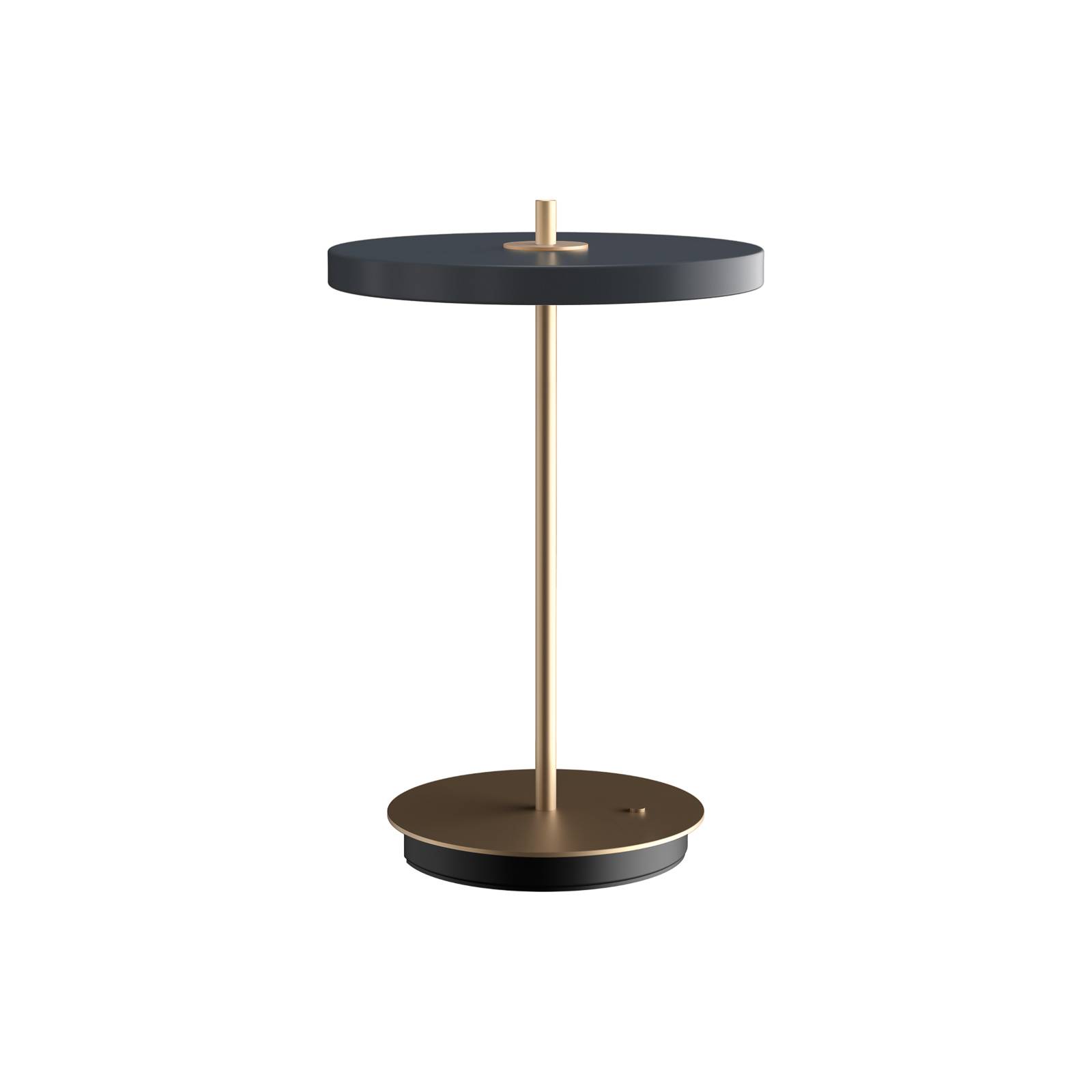 UMAGE Asteria Move LED table lamp, anthracite, for Living / Dining Room, plastic, steel, aluminium, 1.85 W, H: 30.6 cm