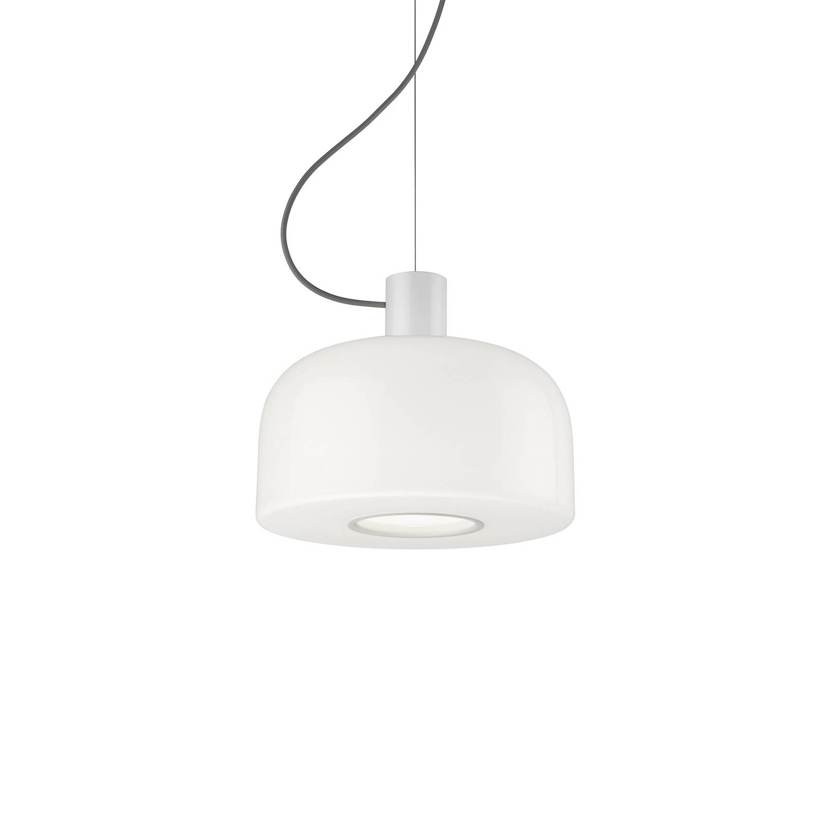Flos Hängeleuchte Bellhop Glass S1, weiß, Glas, Ø 33 cm, E27