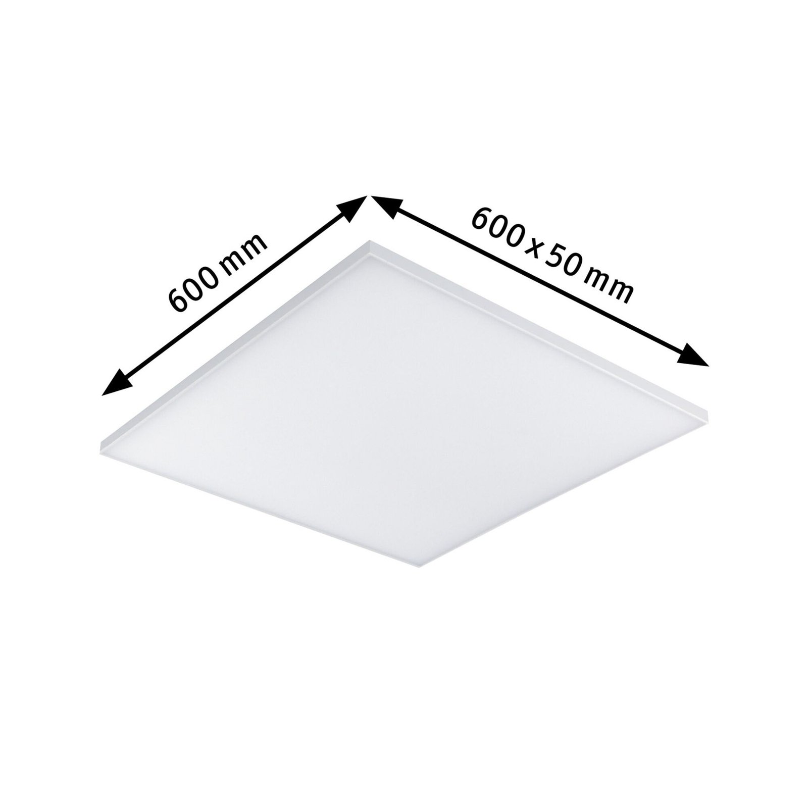 Paulmann Velora LED ceiling light 59.5 x 59.5cm
