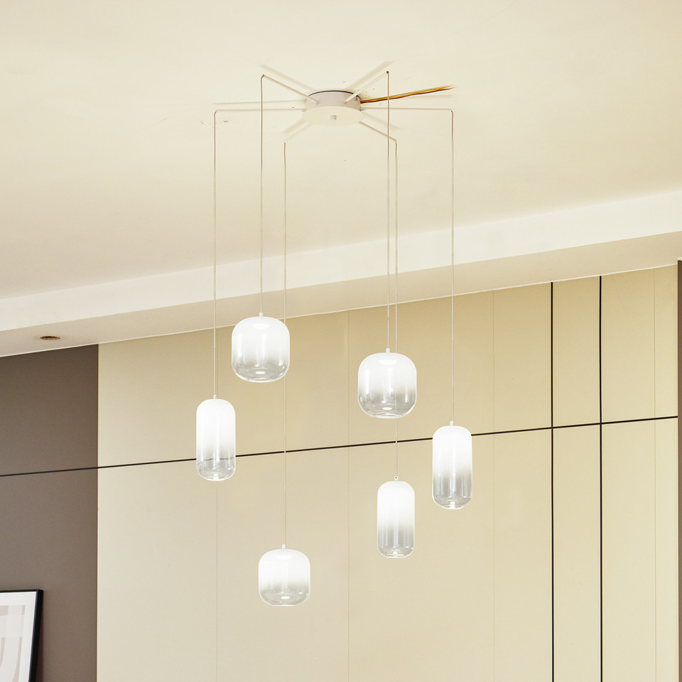 Lucande Avelina 6 LED Taklampa, vit från Lucande