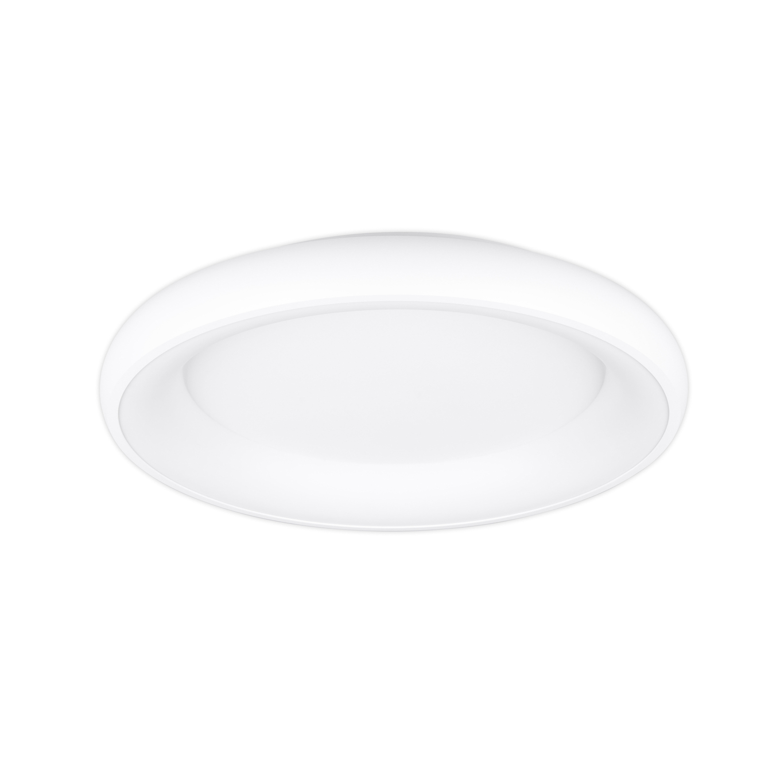 LED ceiling lamp Cardona, Ø 62 cm, matt white, metal, CCT